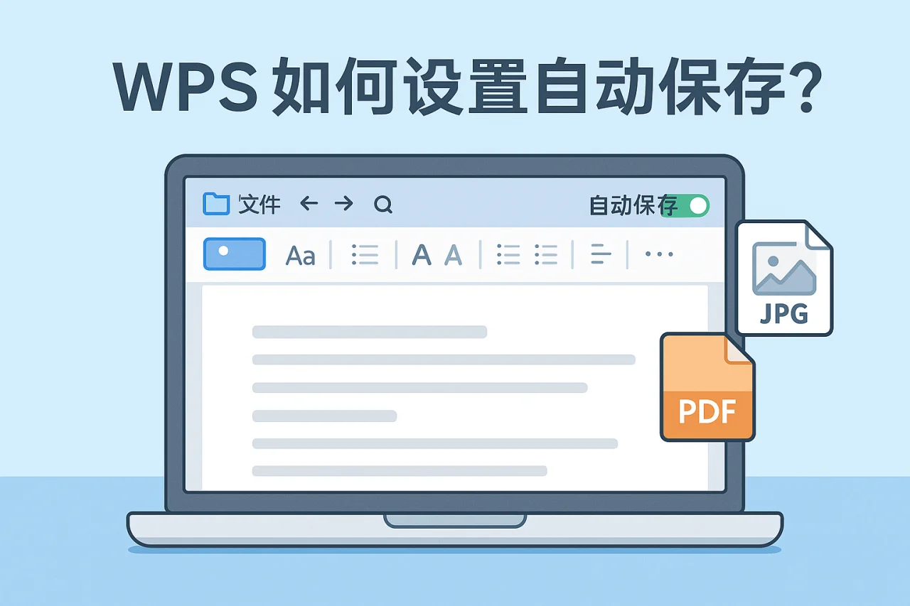 WPS如何设置自动保存？