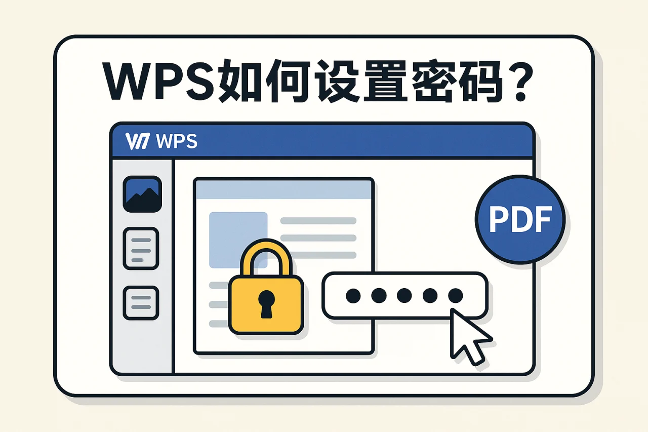 WPS如何设置密码?