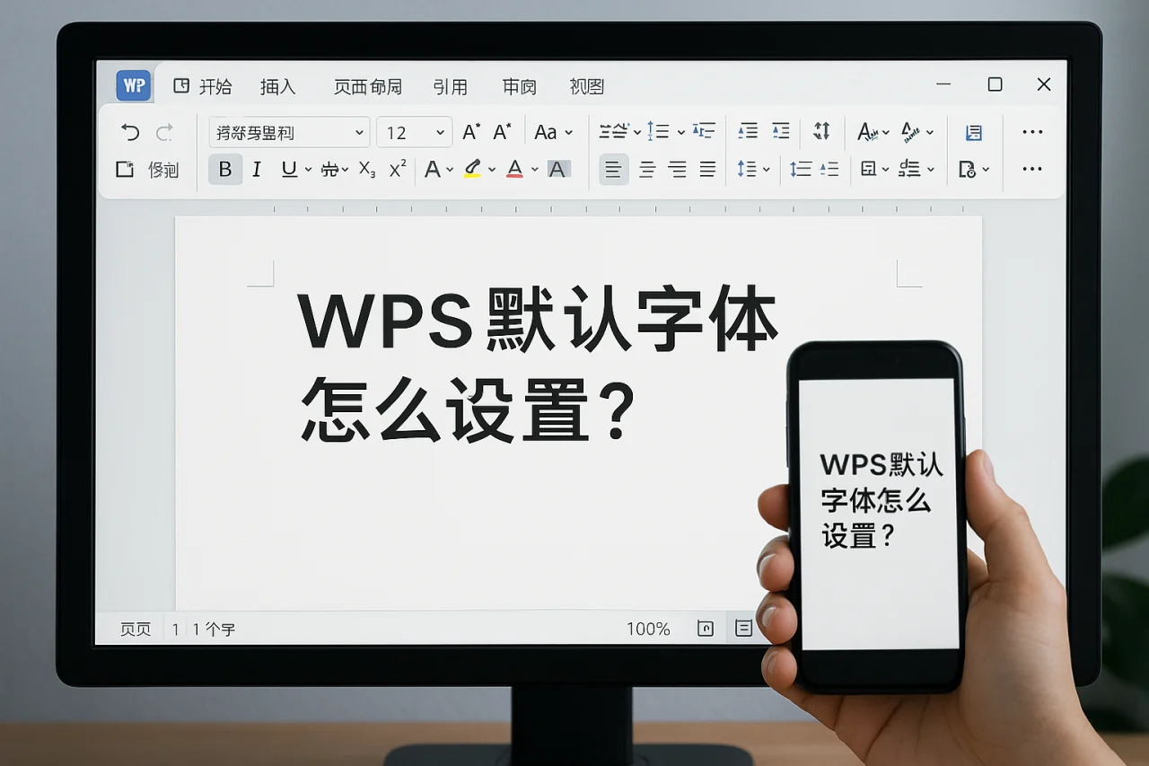 WPS默认字体怎么设置？