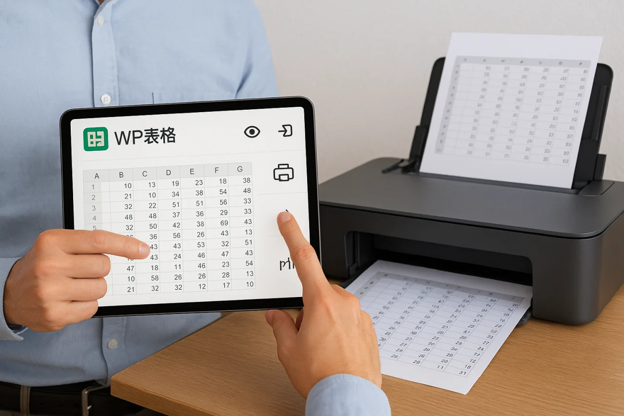 Wps表格怎么打印?