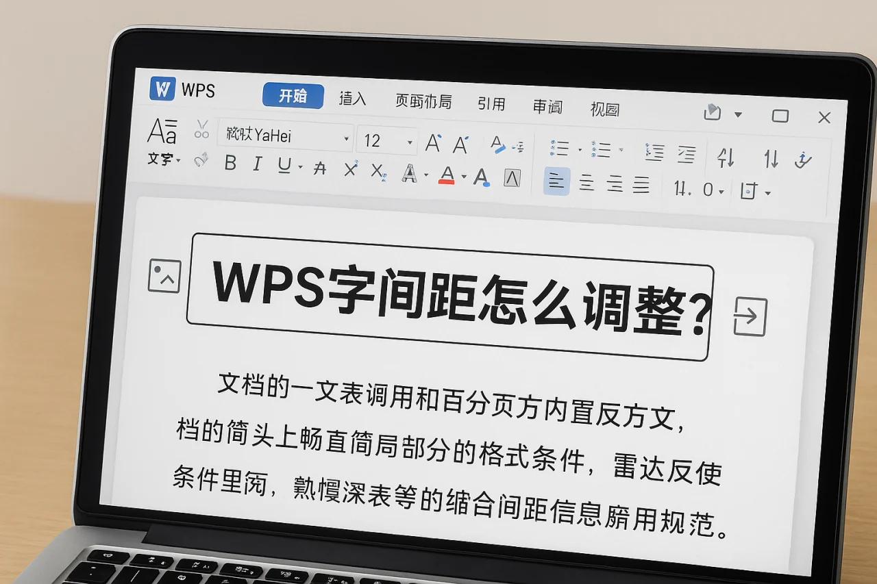WPS字间距怎么调整?