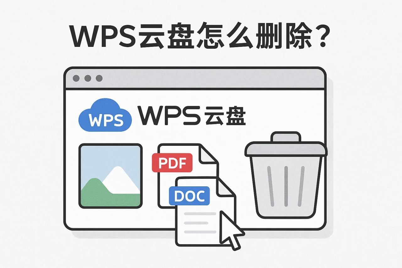WPS云盘怎么删除？