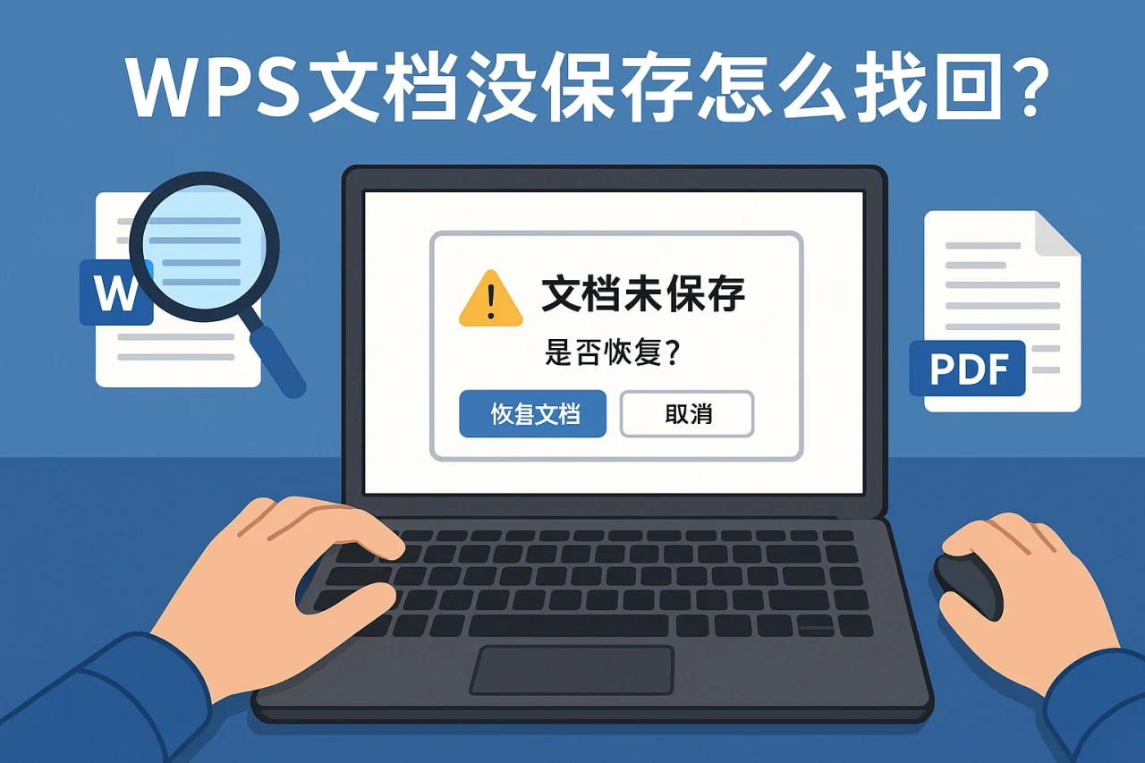 Wps文档没保存怎么找回？