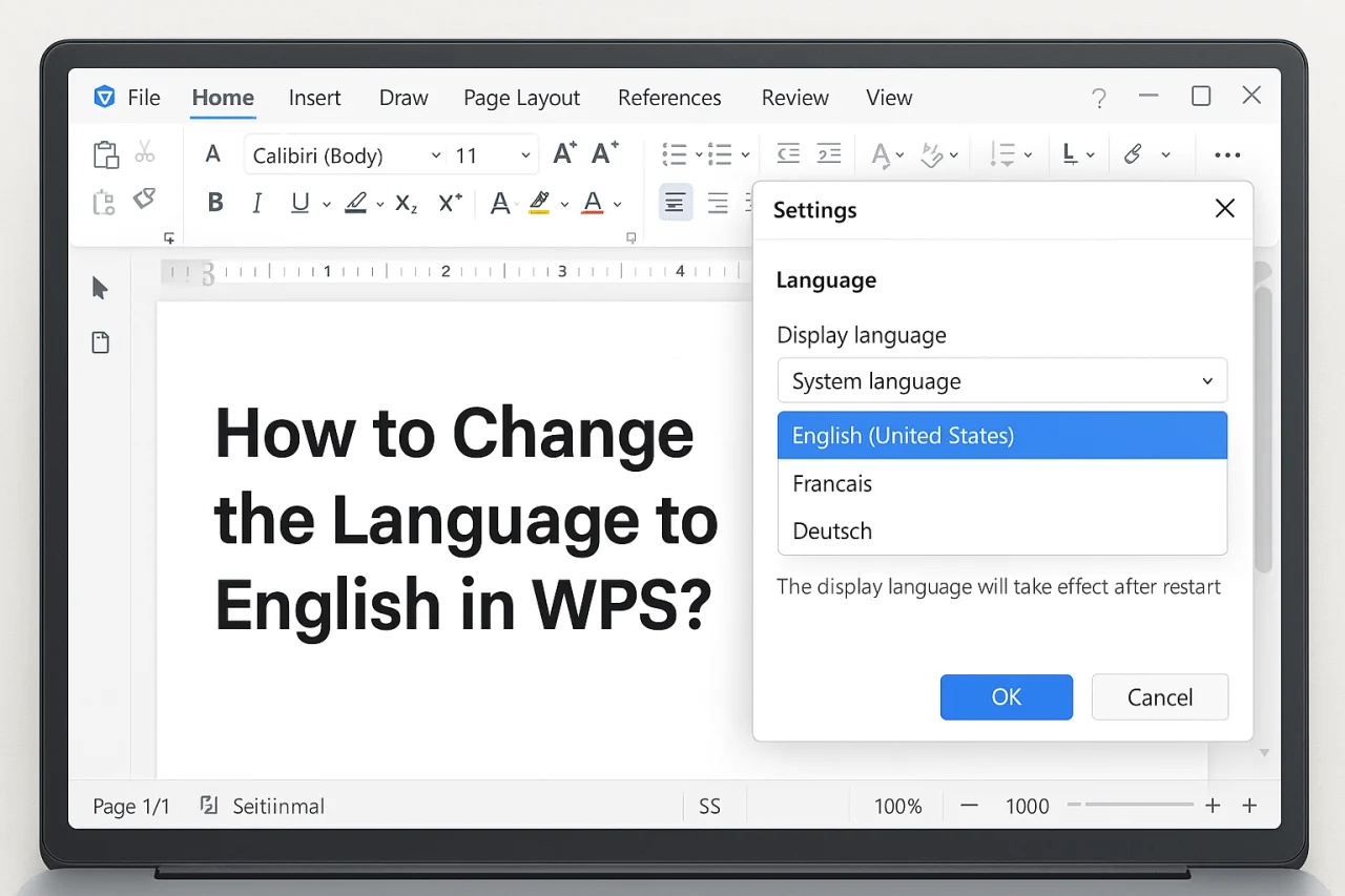 如何在WPS中设置英语?