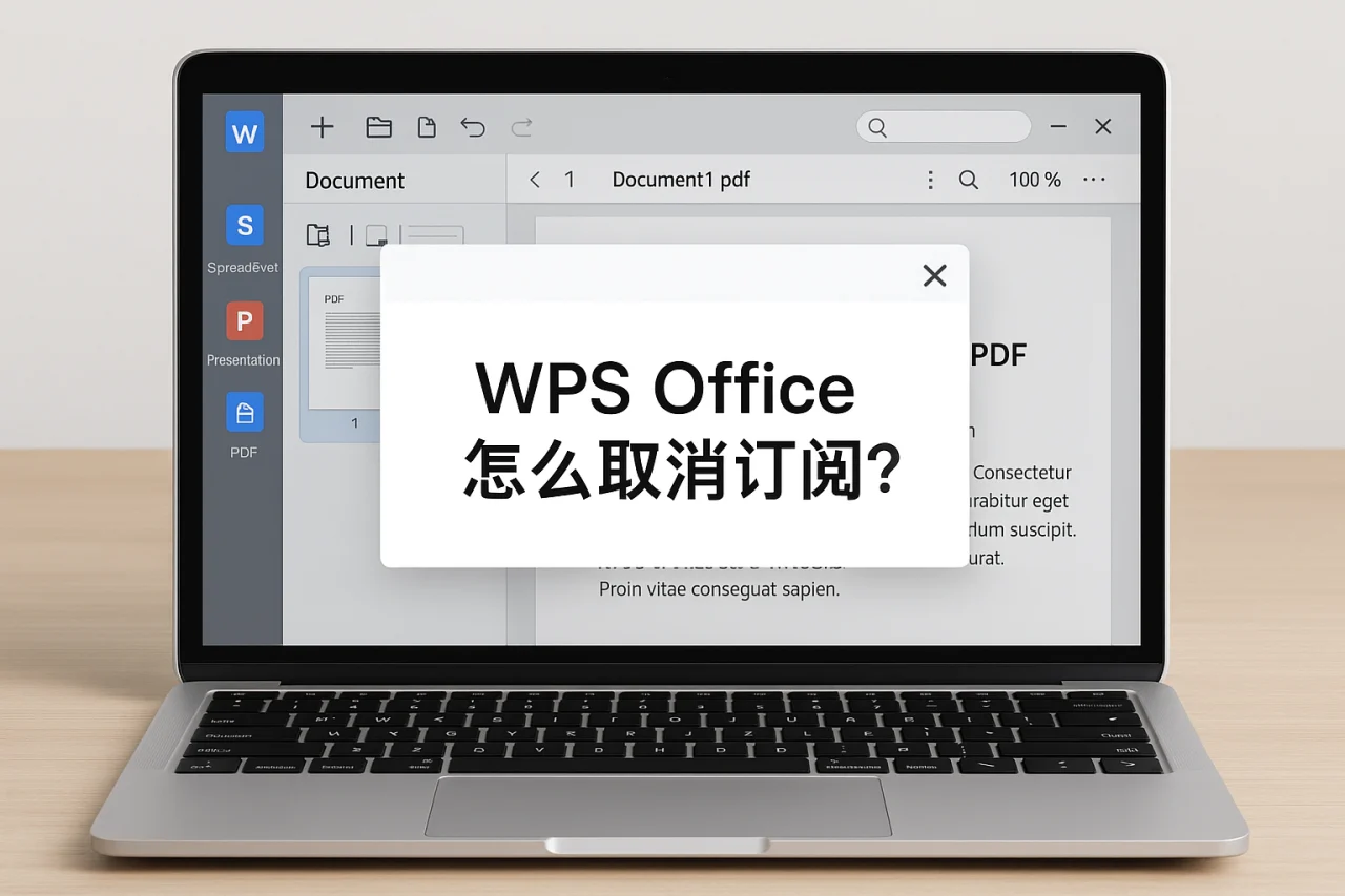 WPS Office怎么取消订阅?