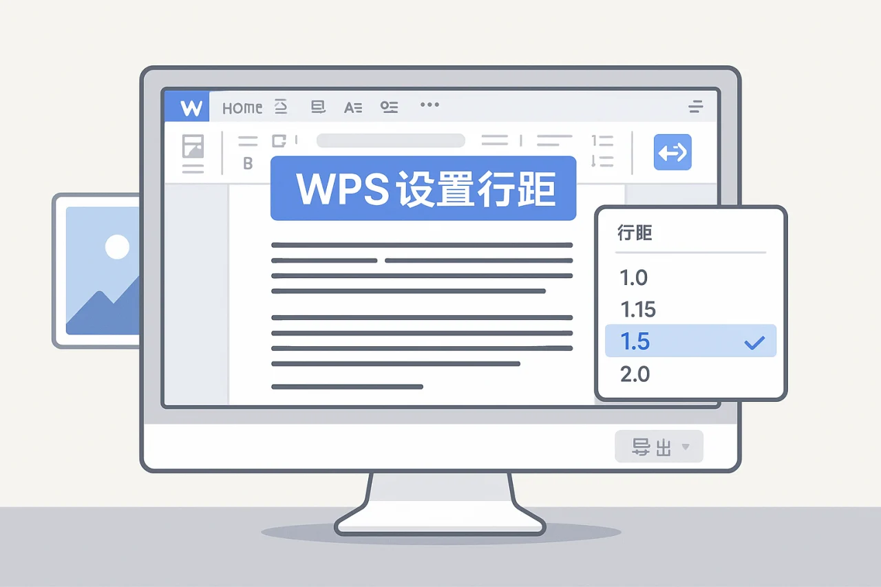 WPS设置行距