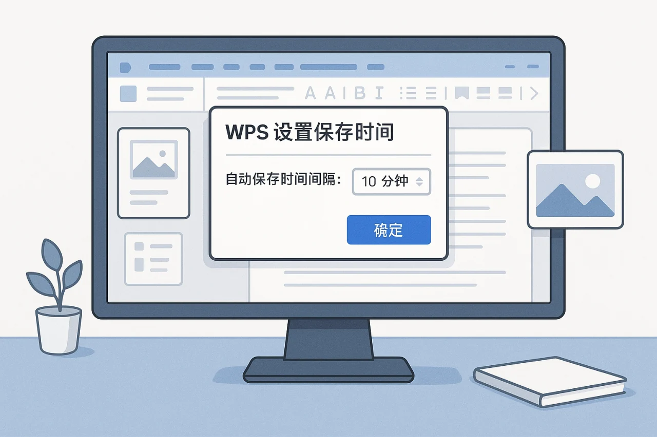 WPS设置保存时间
