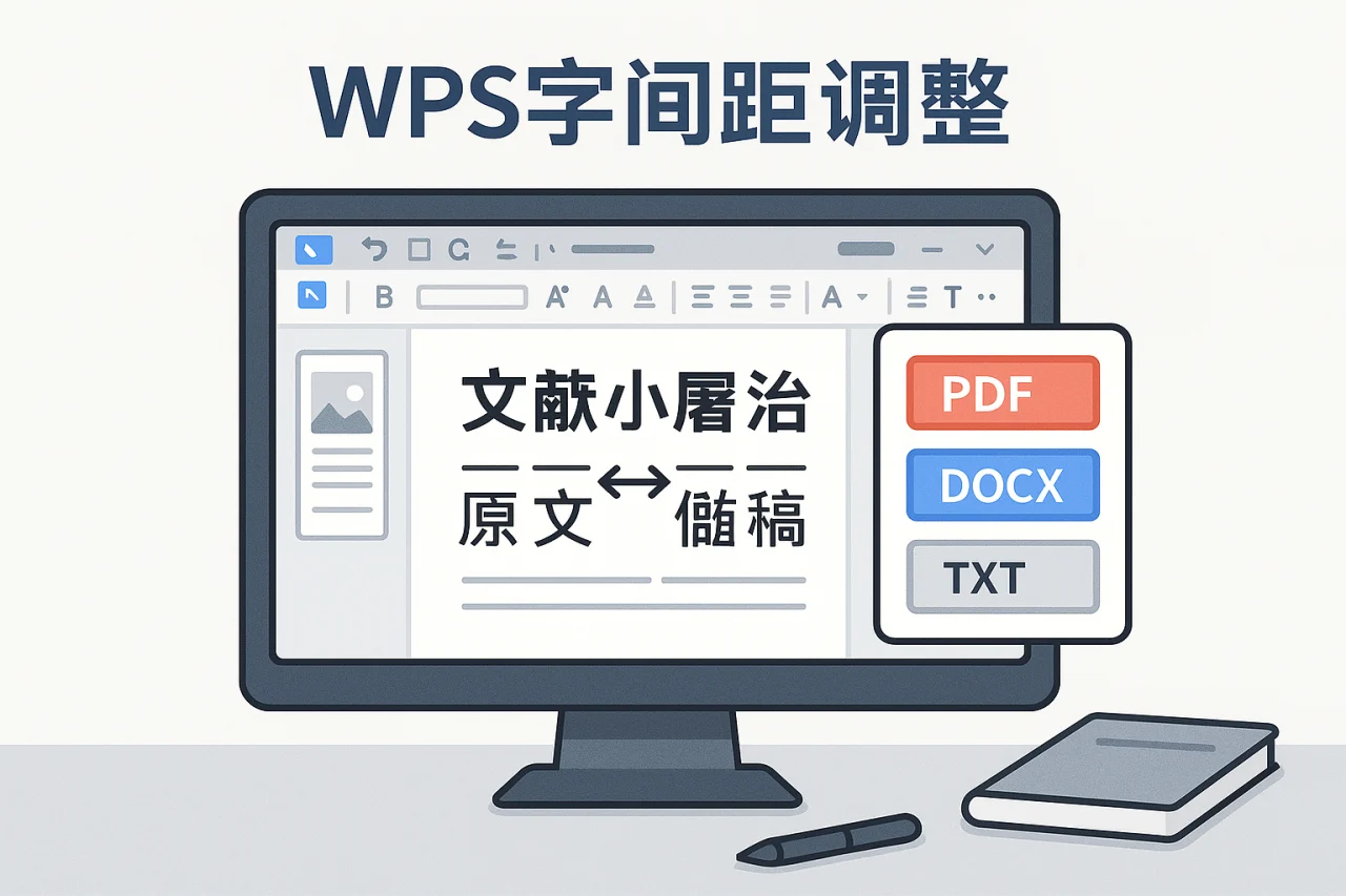 WPS字间距调整
