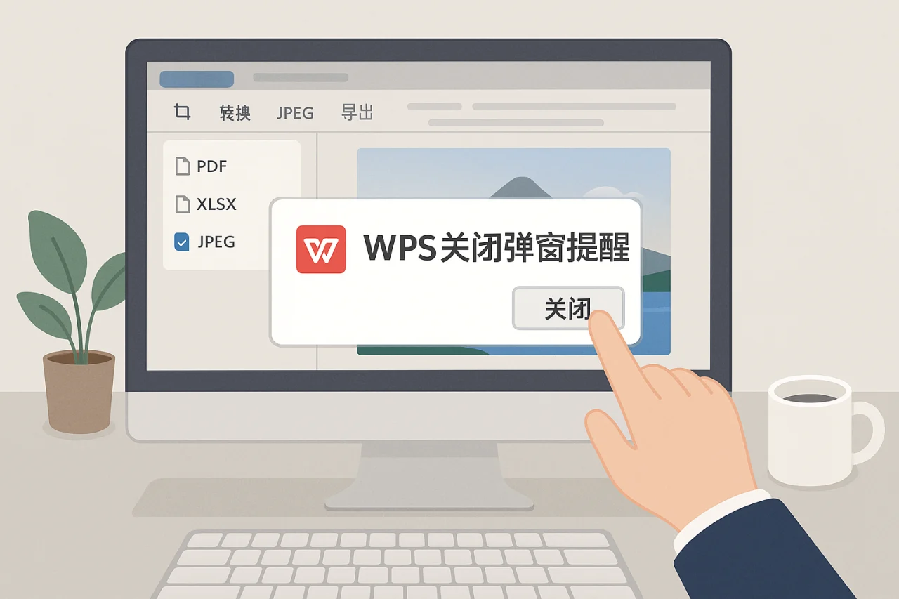 WPS关闭弹窗提醒