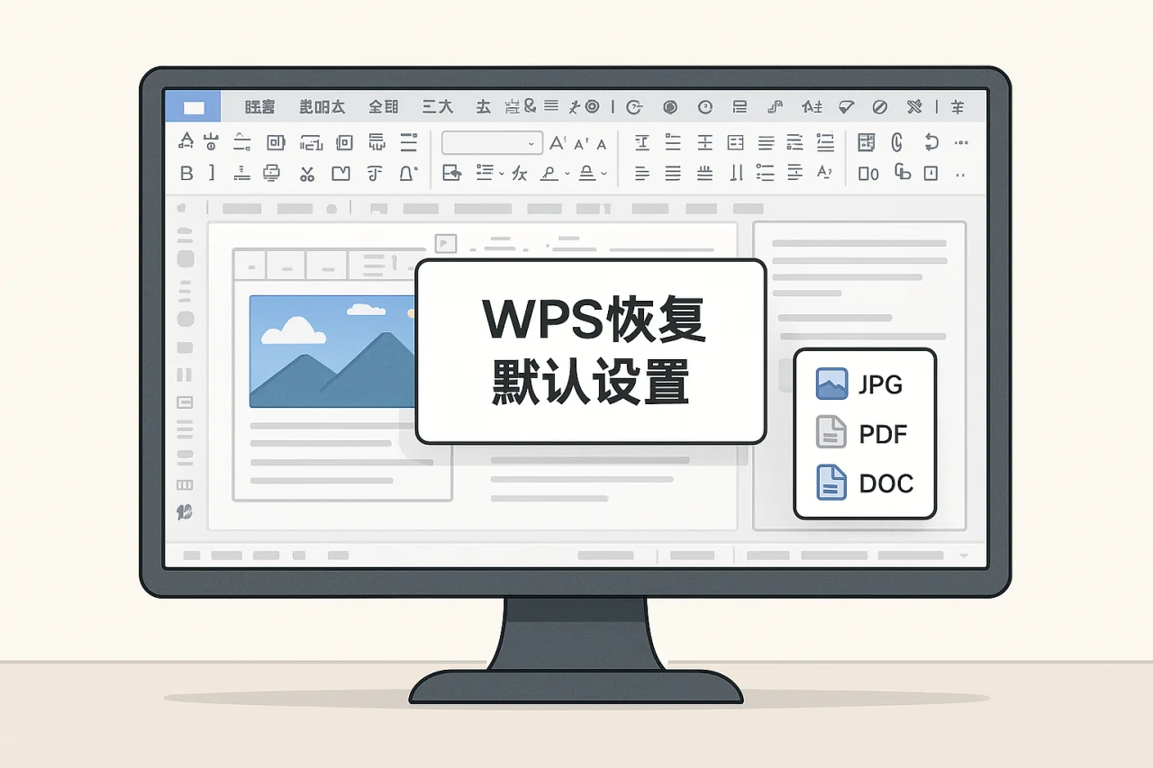 WPS恢复默认设置