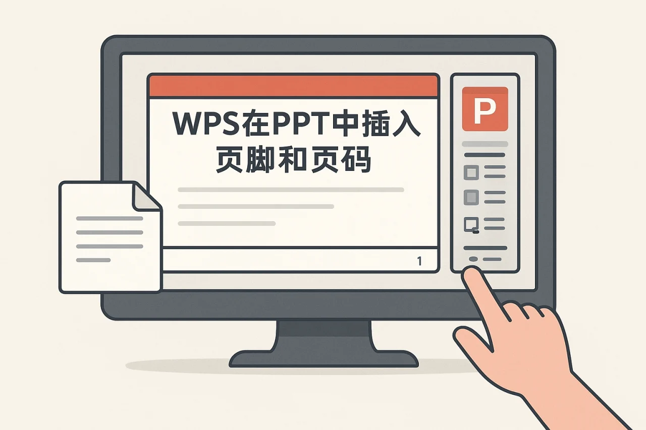 WPS在PPT中插入页脚和页码