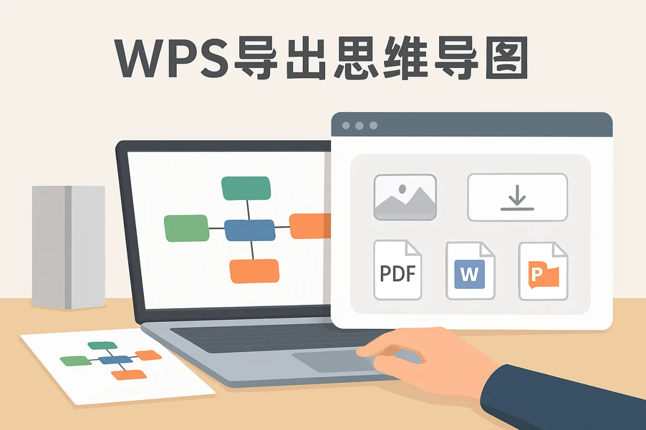 WPS导出思维导图