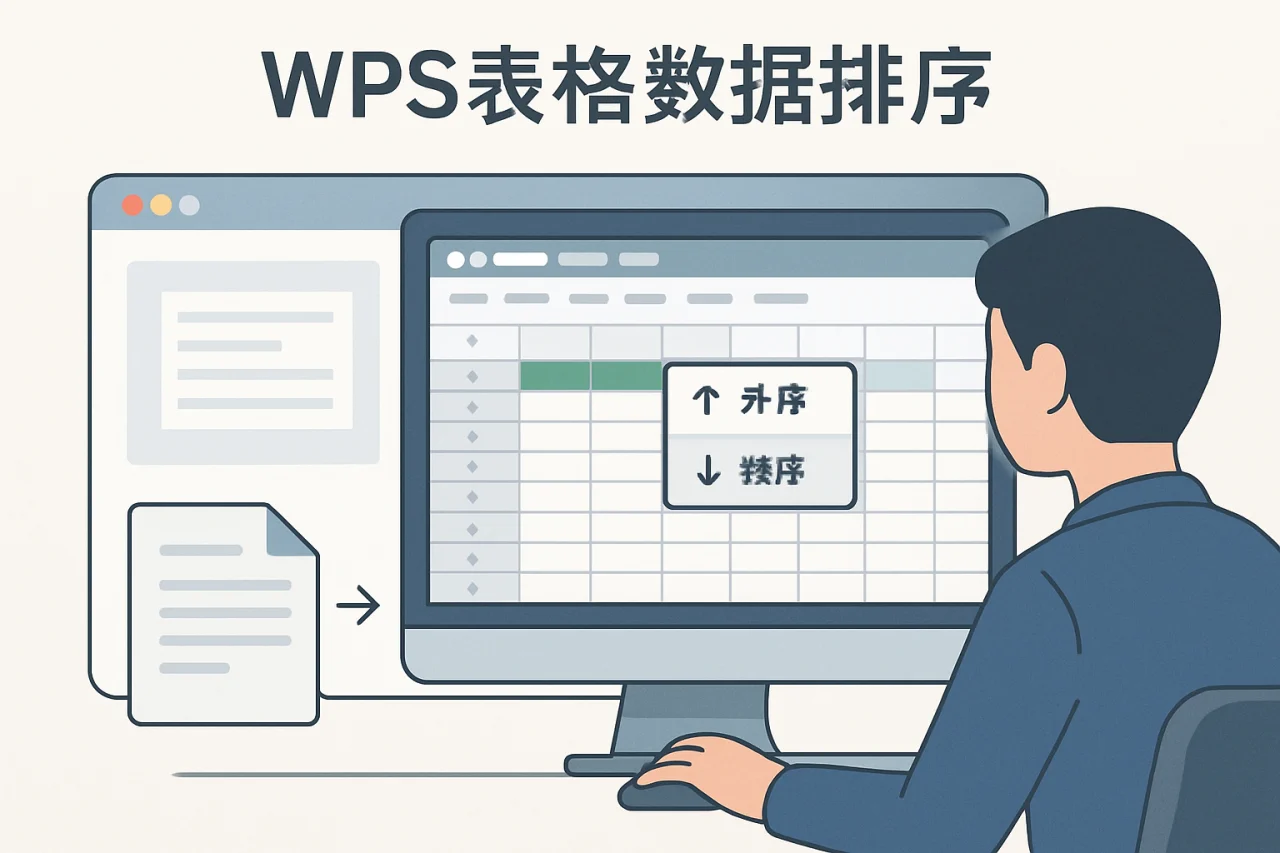 WPS表格数据排序