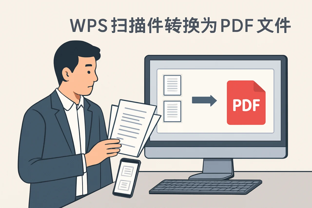 WPS扫描件转换为PDF文件