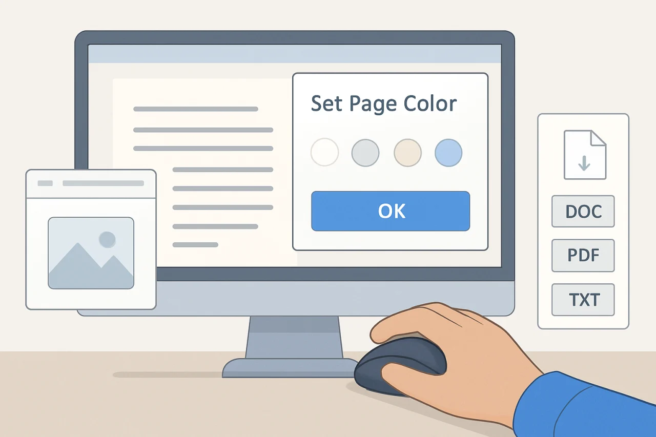 WPS设置页面颜色