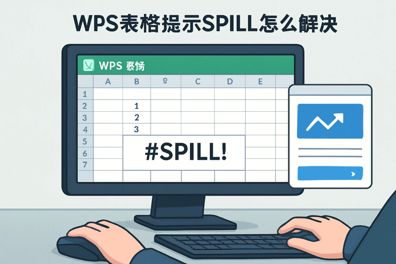 WPS表格提示SPILL怎么解决