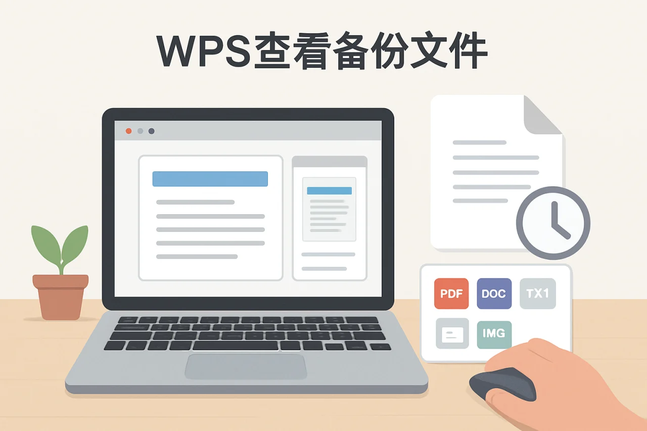 WPS查看备份文件