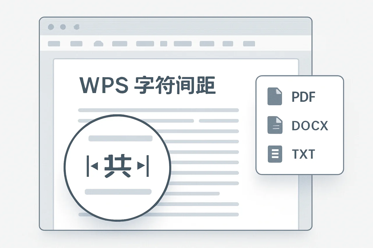 WPS字符间距
