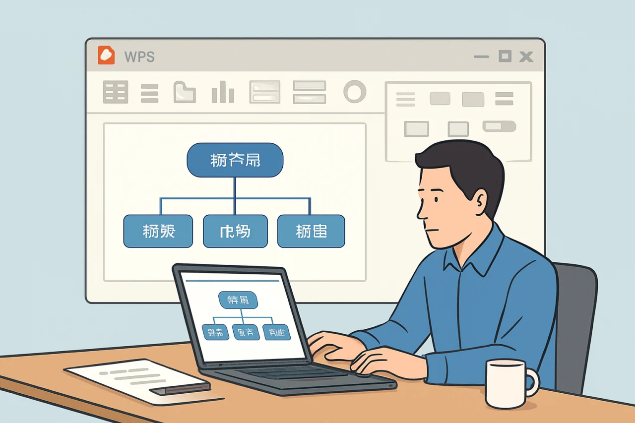 WPS插入智能图形（SmartArt功能）