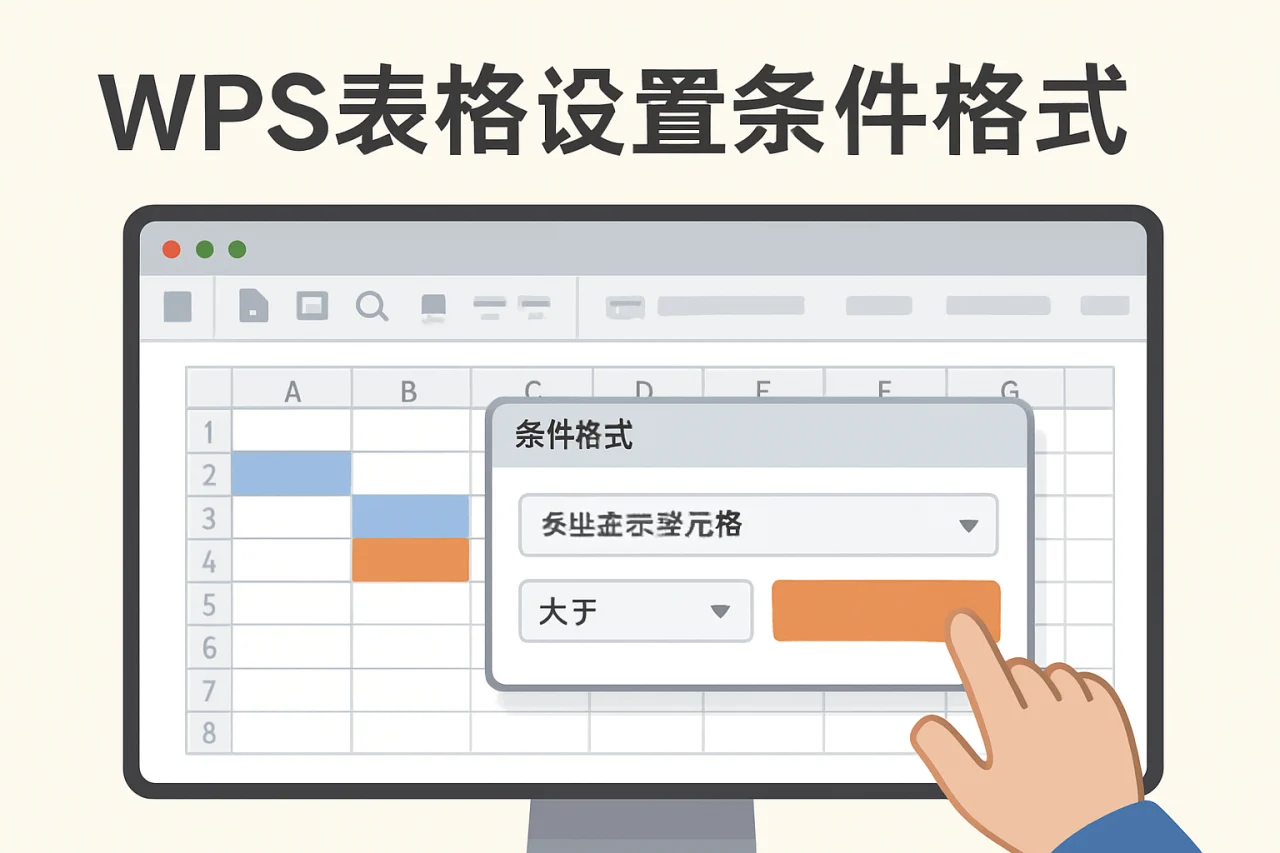 WPS表格设置条件格式