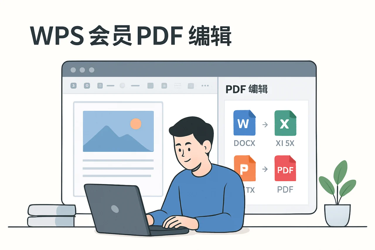 WPS会员PDF编辑功能