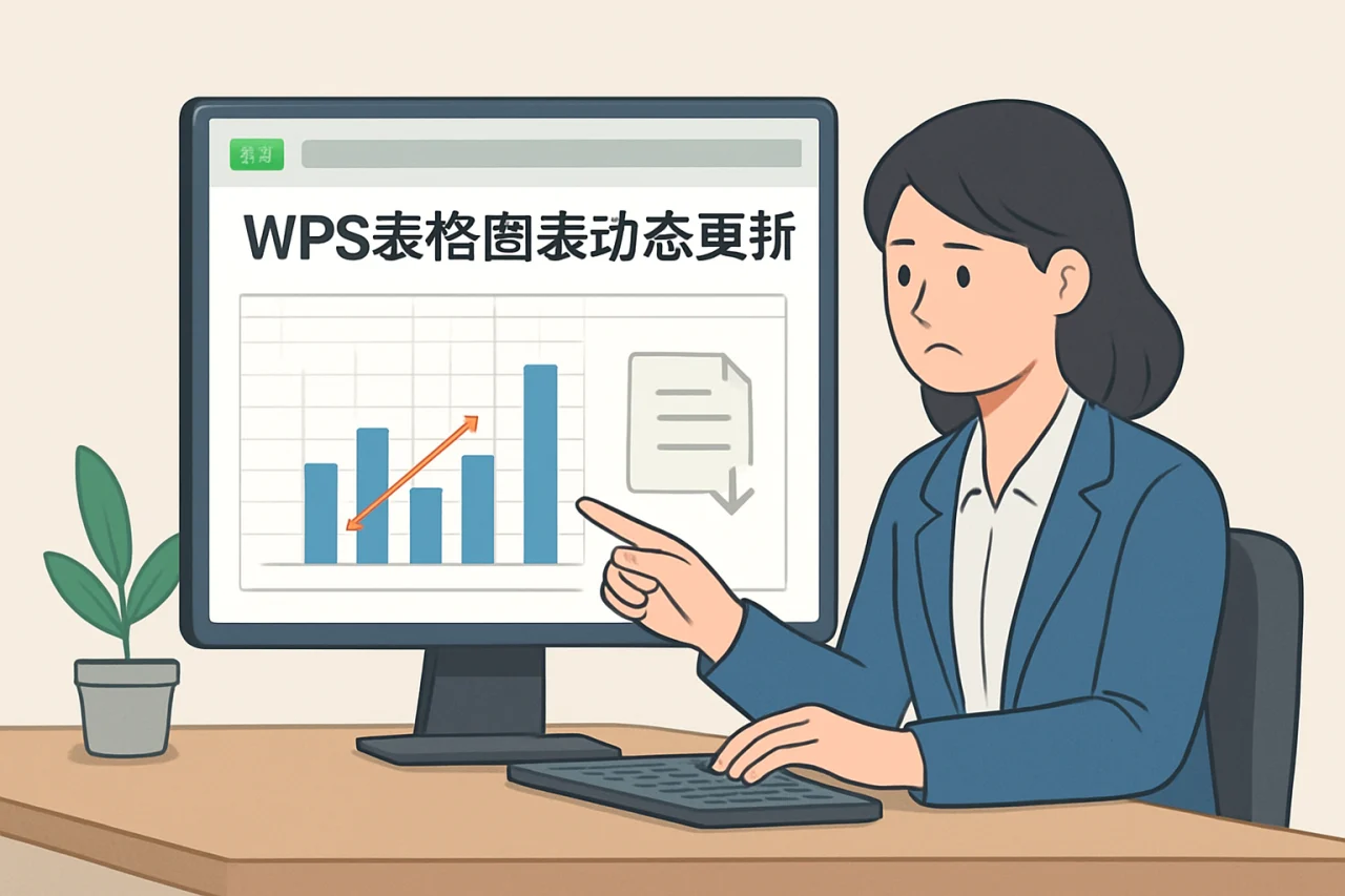 WPS表格图表动态更新