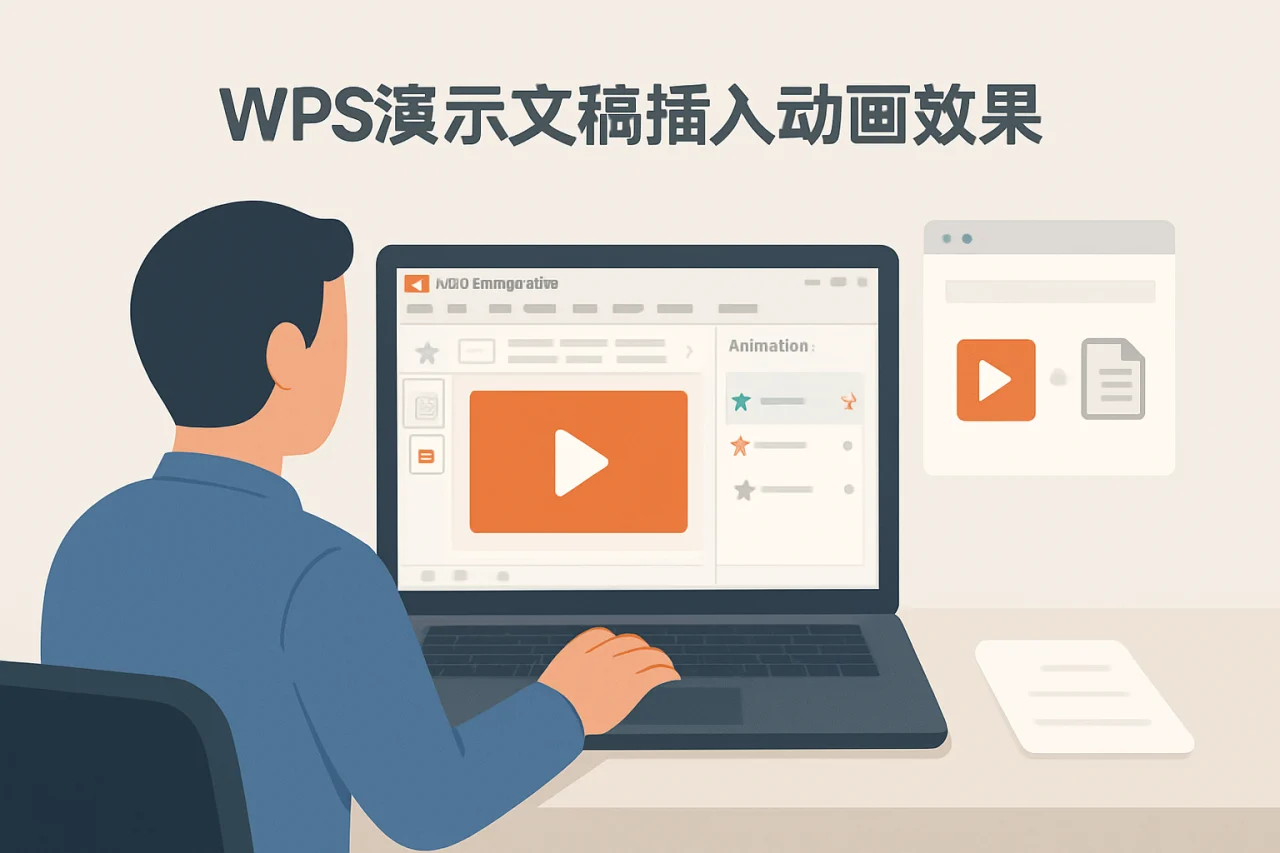 wps演示文稿插入动画效果