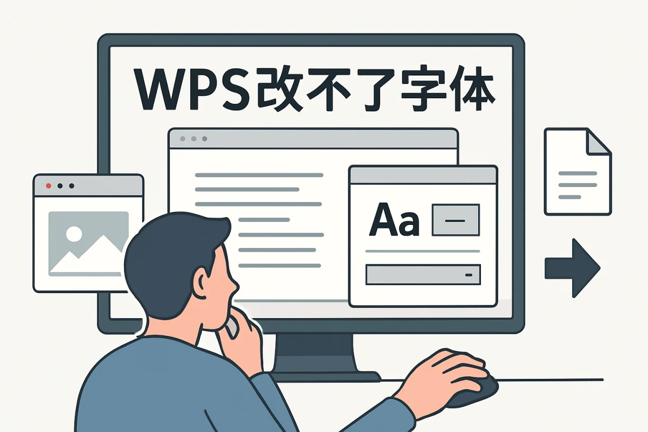 wps改不了字体