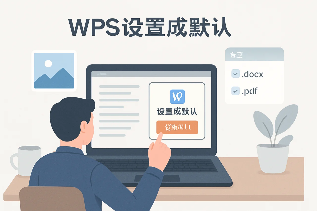 wps设置成默认
