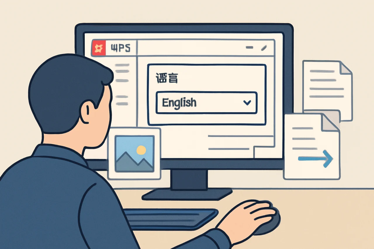 更改wps语言