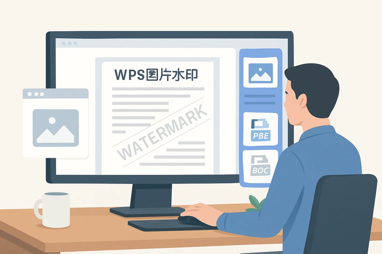 wps图片水印