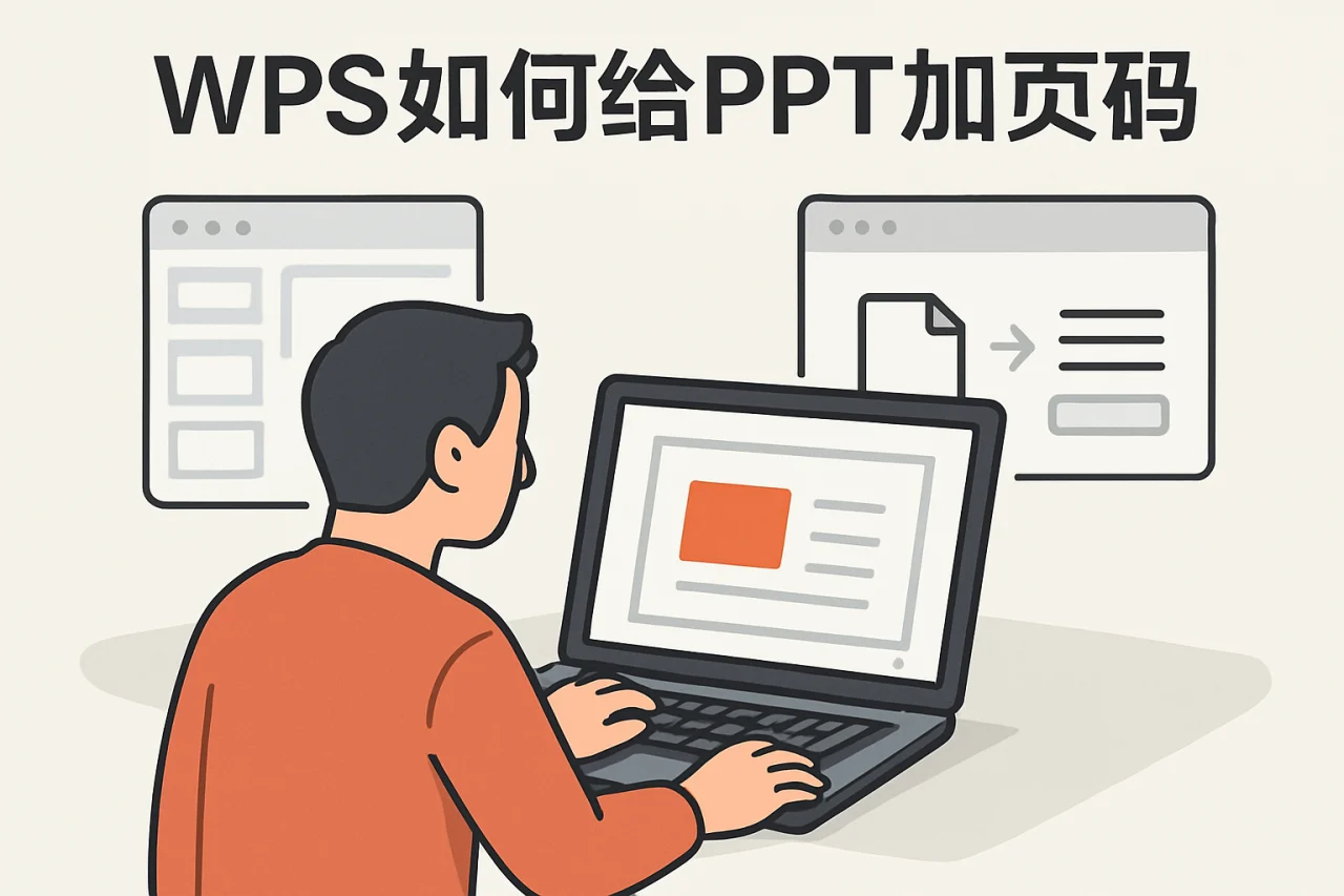 wps如何给ppt加页码