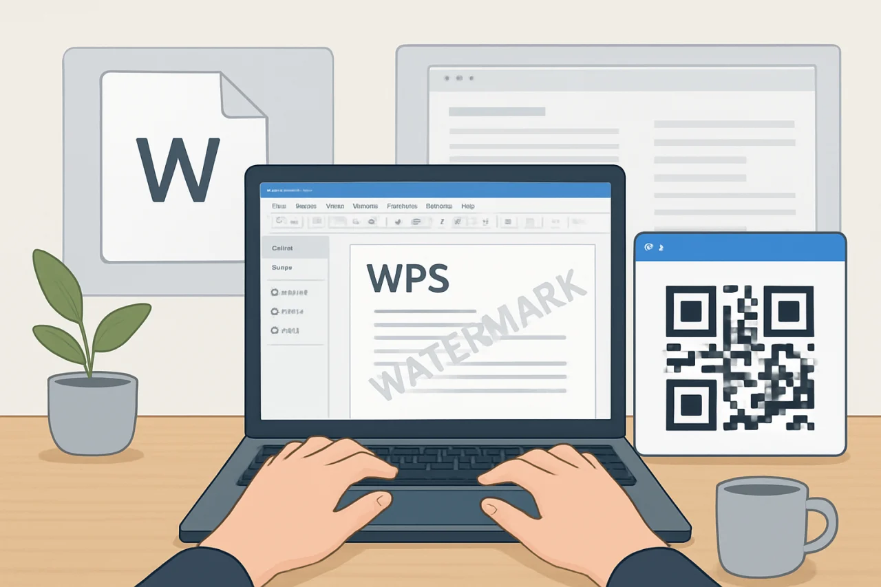 wps加水印