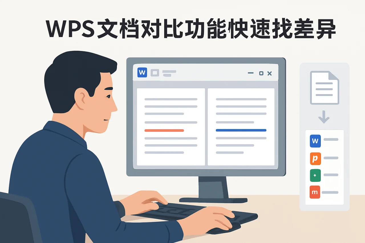 WPS 文档对比功能快速找差异