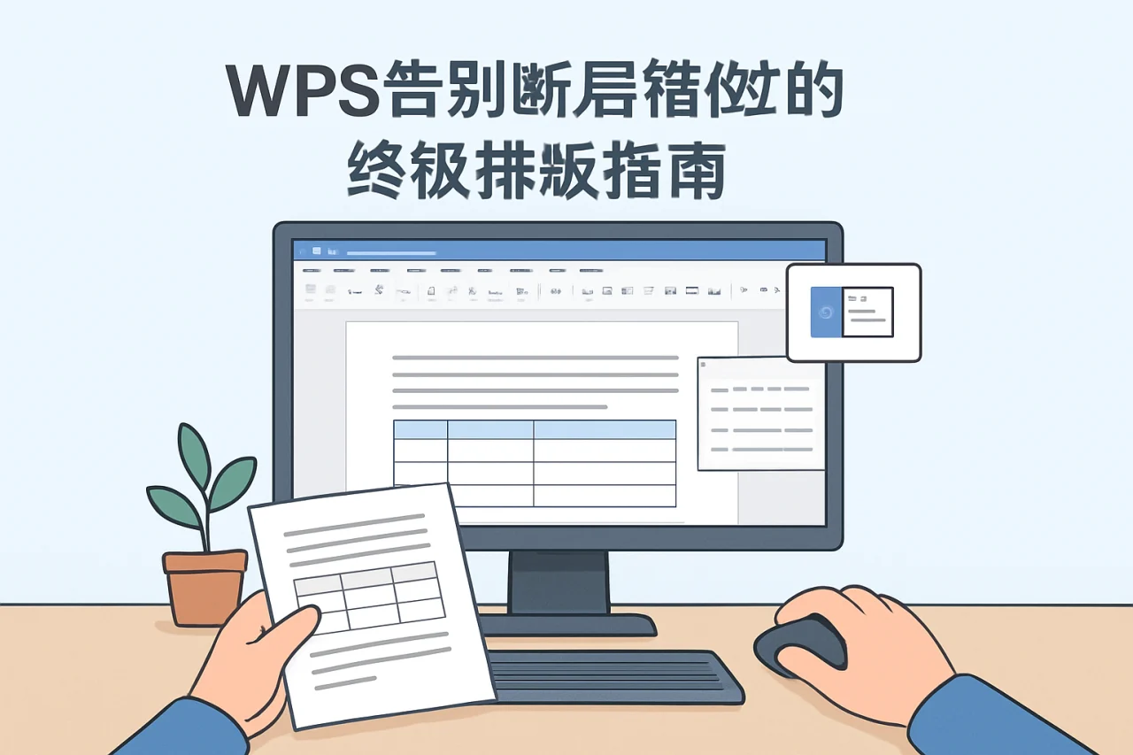 WPS告别断层错位的终极排版指南