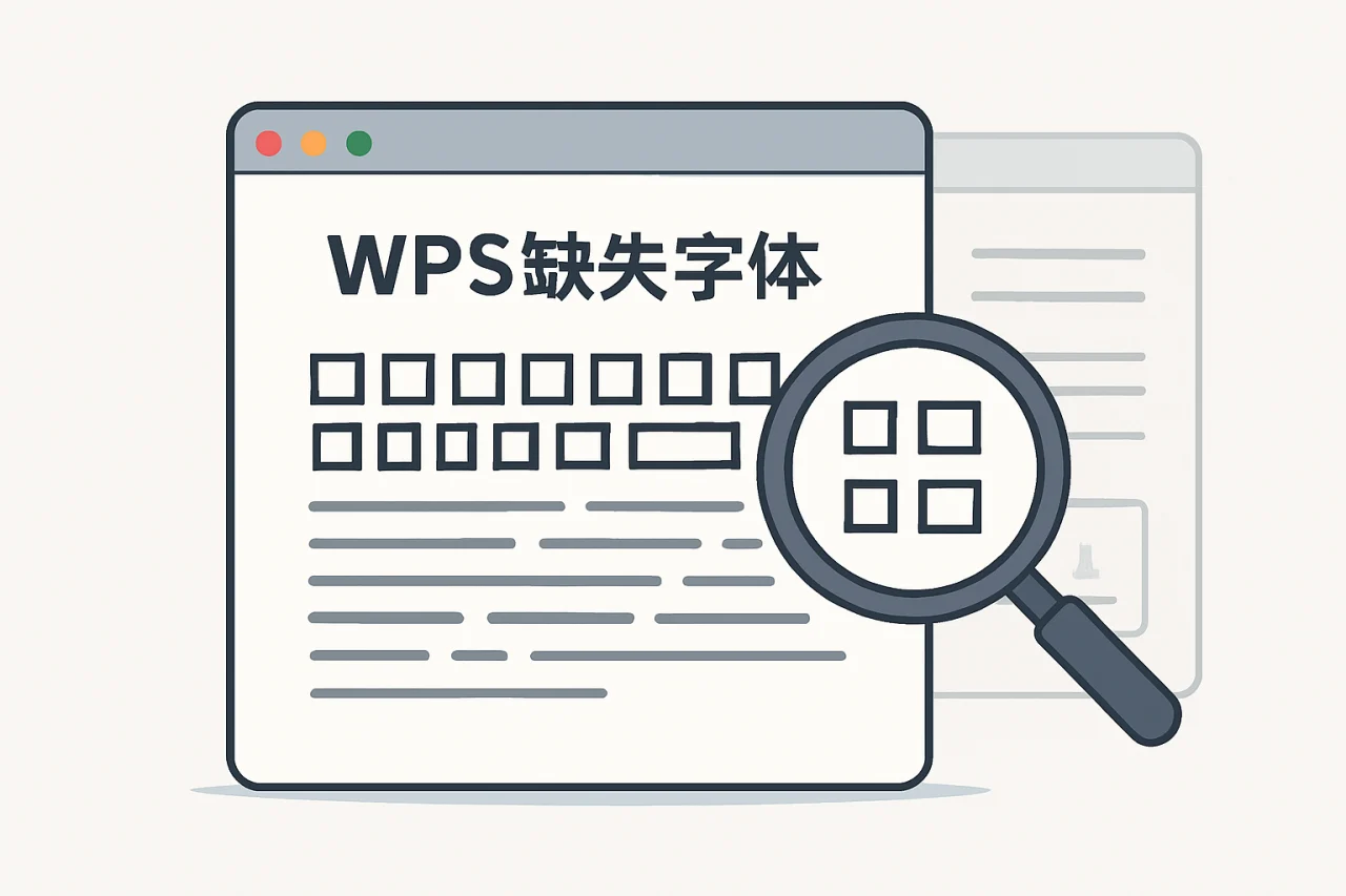 WPS缺失字体