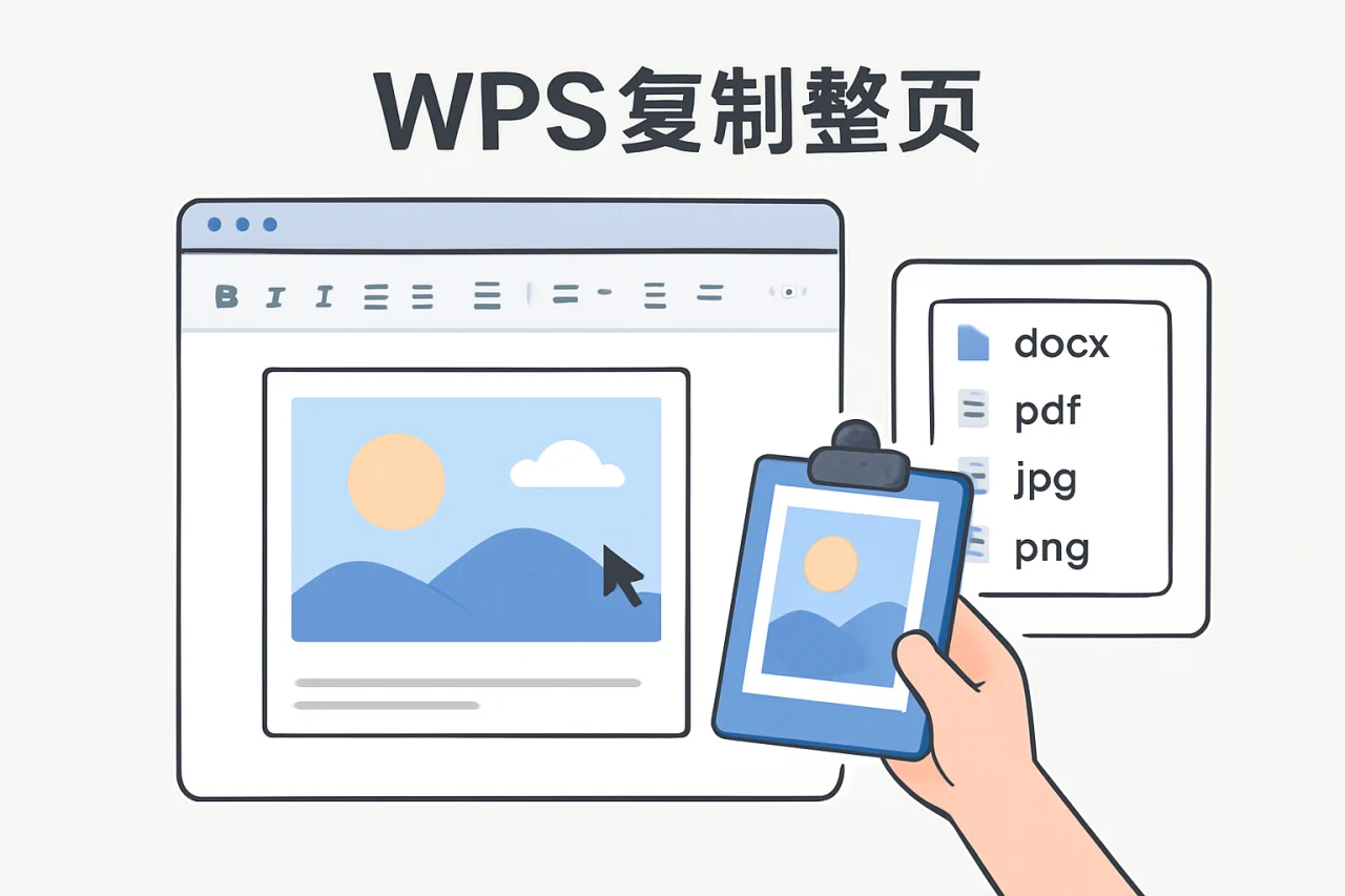 WPS复制整页