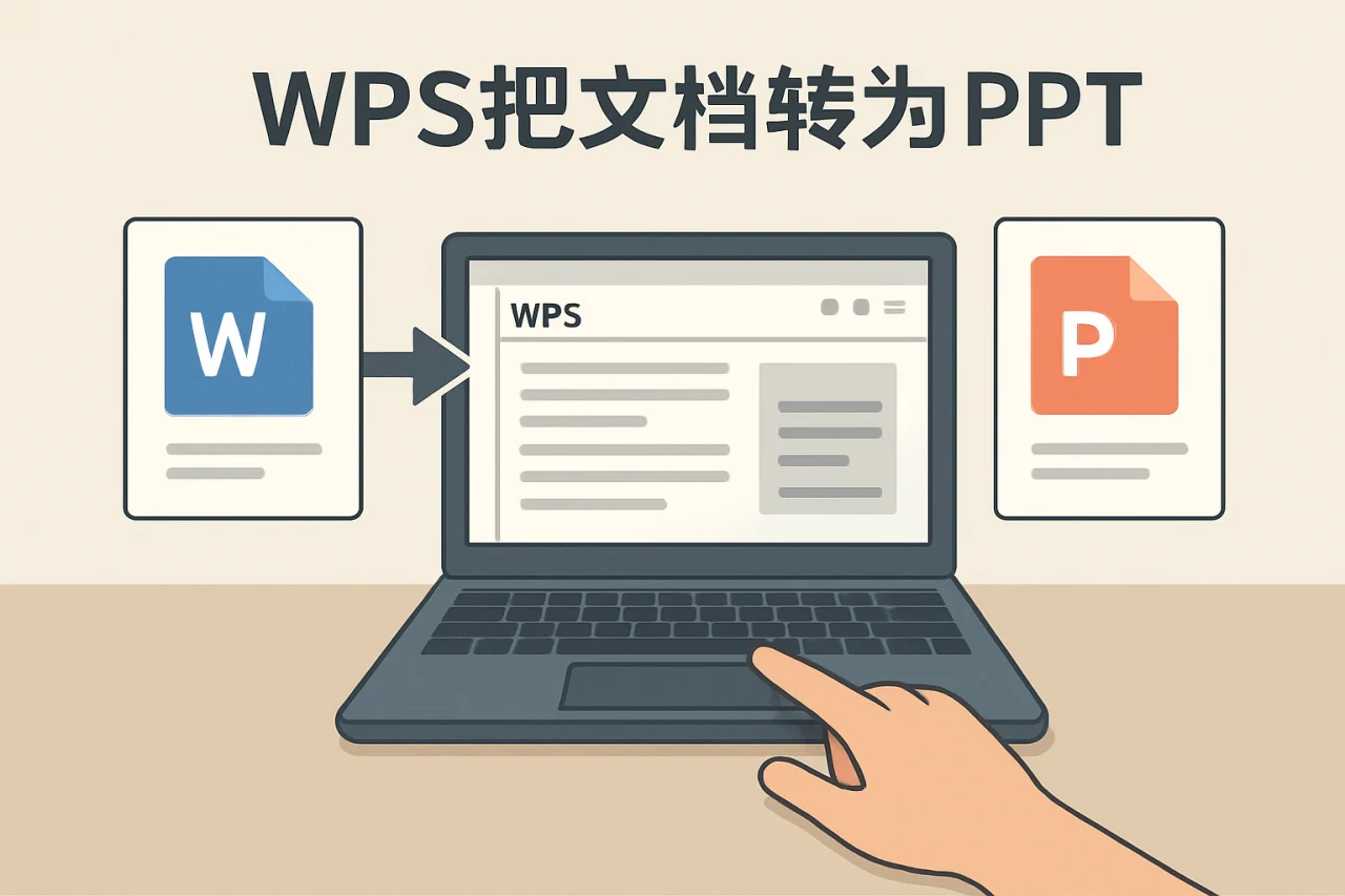WPS把文档转为PPT
