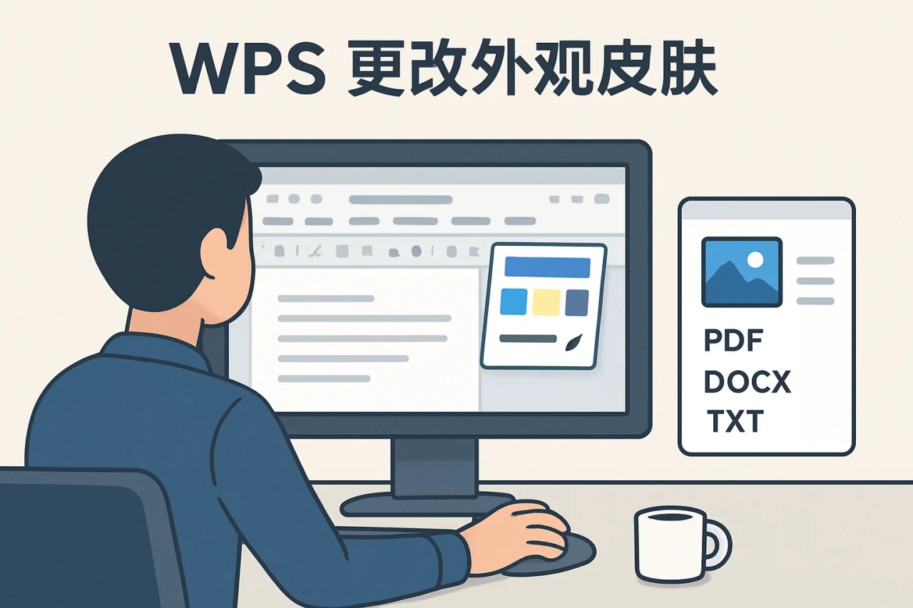 WPS 更改外观皮肤