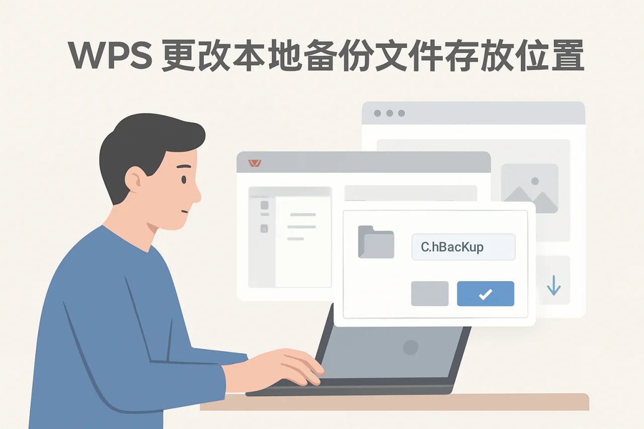 WPS 更改本地备份文件存放位置