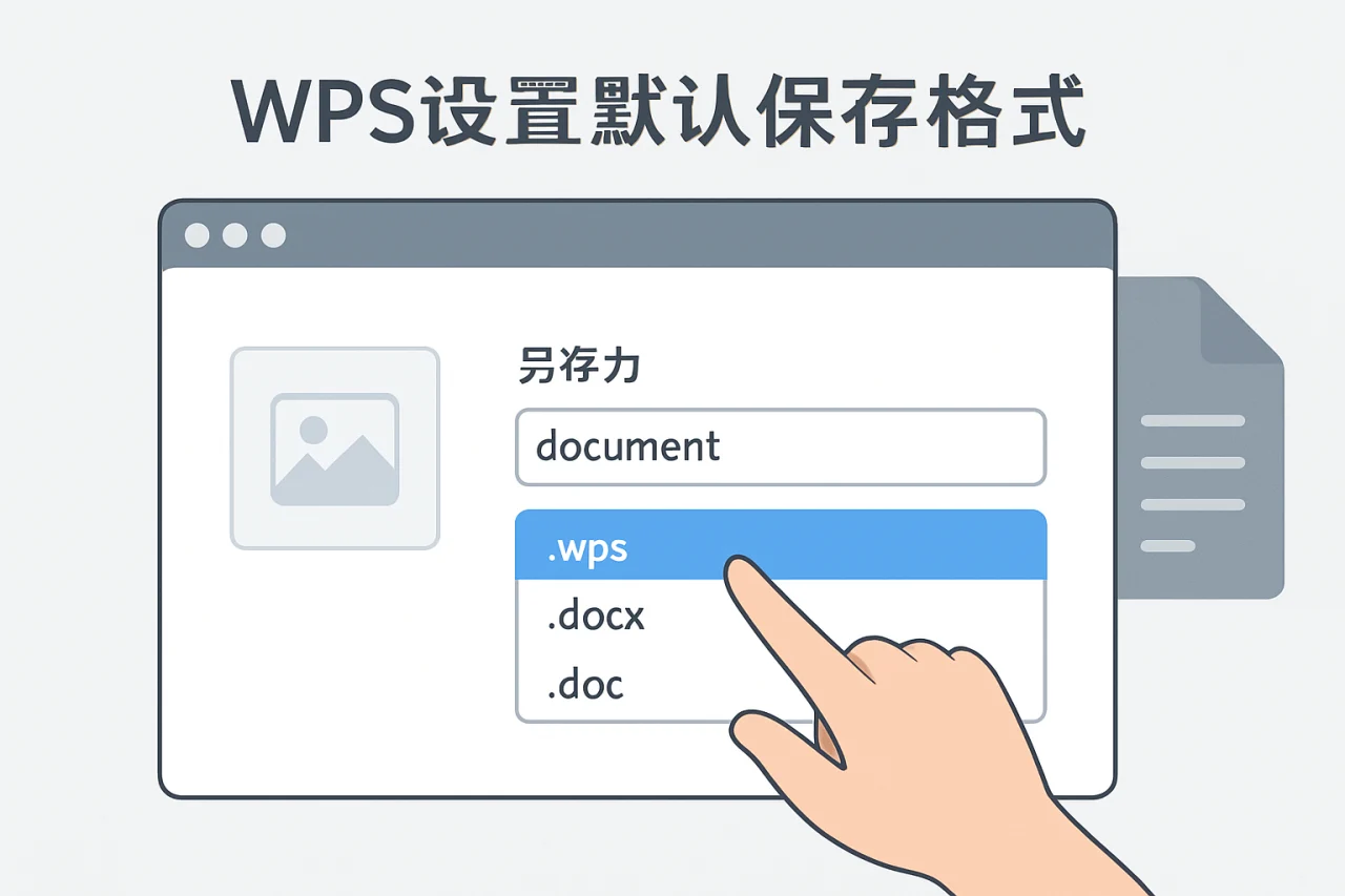 WPS设置默认保存格式