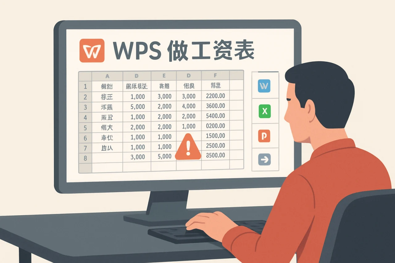 WPS 做工资表