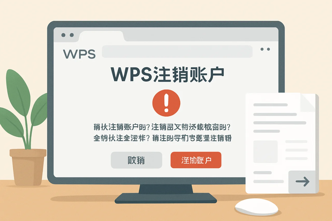 WPS注销账户