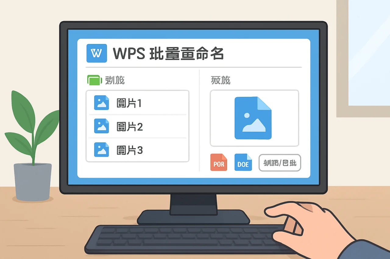 WPS批量重命名