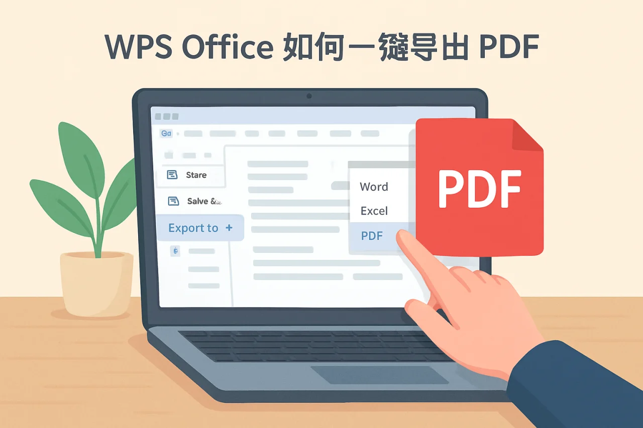 WPS Office 如何一键导出 PDF