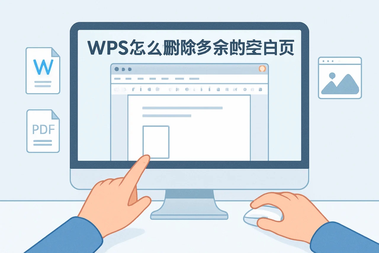 wps怎么删除多余的空白页