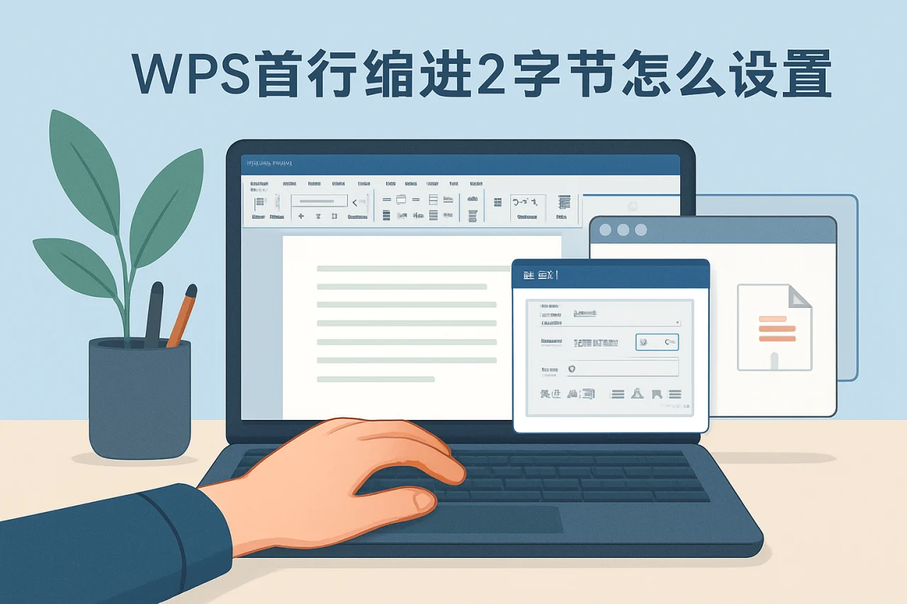 wps首行缩进2字符怎么设置