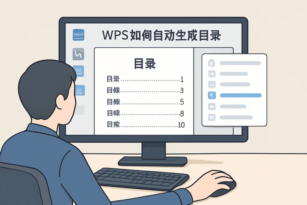 wps如何自动生成目录