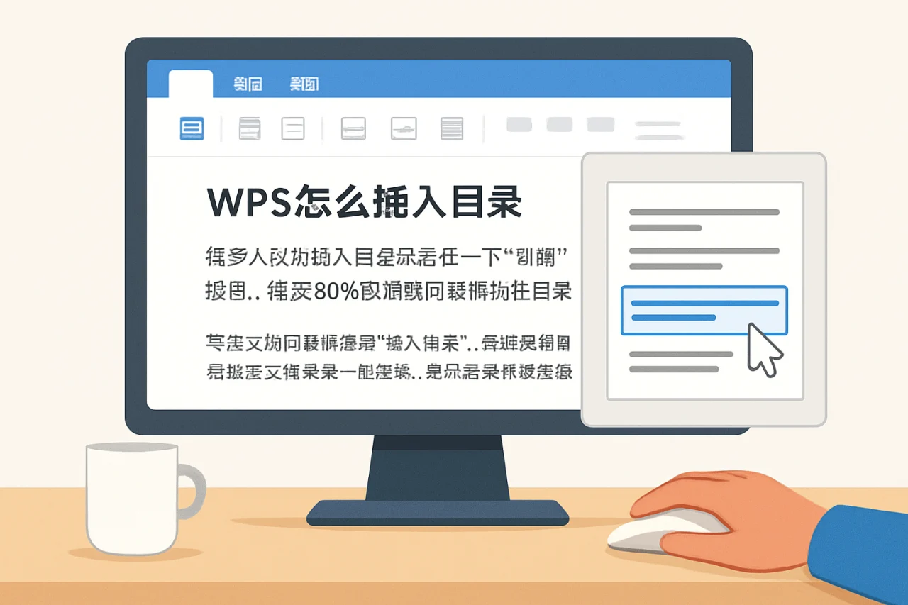 wps怎么插入目录