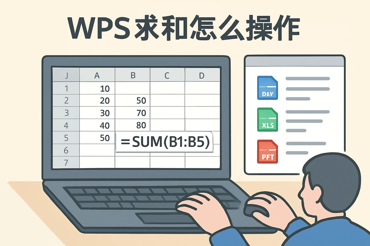 wps求和怎么操作